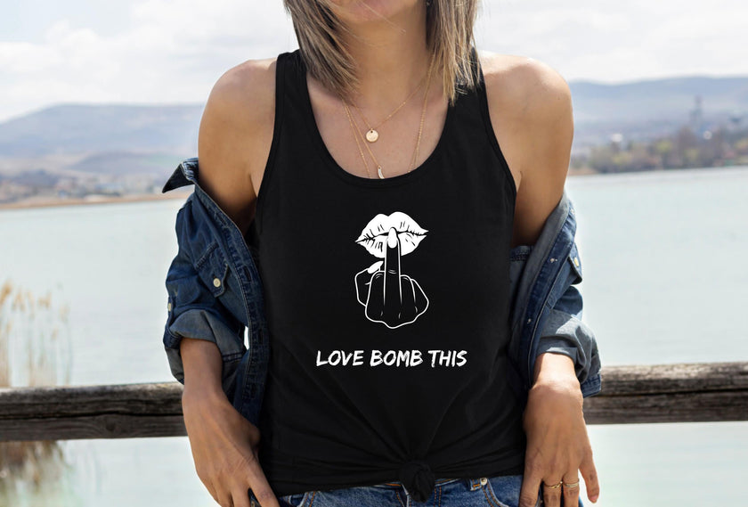 Love Bomb This Racerback Tank Top