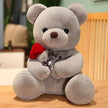 New Lovely Hug Roses Teddy Bear Stuffed Soft Animal Dolls Nice Birthday Gift Girlfriend Valentine's Day