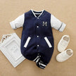 Baby One-piece Spring And Autumn Romper Baseball Uniform cloth