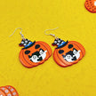 Halloween Day Ornament Colorful Ghost Eyes Funny Acrylic Earrings For Women