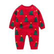 Newborn Baby Clothes Baby Crawling Clothes Thickening Out Baby Harness Christmas Baby Romper Baby Cotton Sleepwear