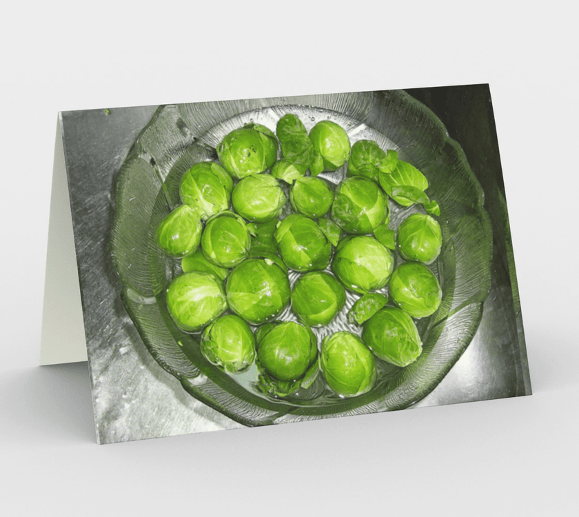 Set of 3 Blank Greeting Cards | 5 x 7 | Brussel Sprouts