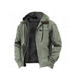 Multi-Color Digital Printing Hooded Sweater Brown Lining Cotton-padded Jacket