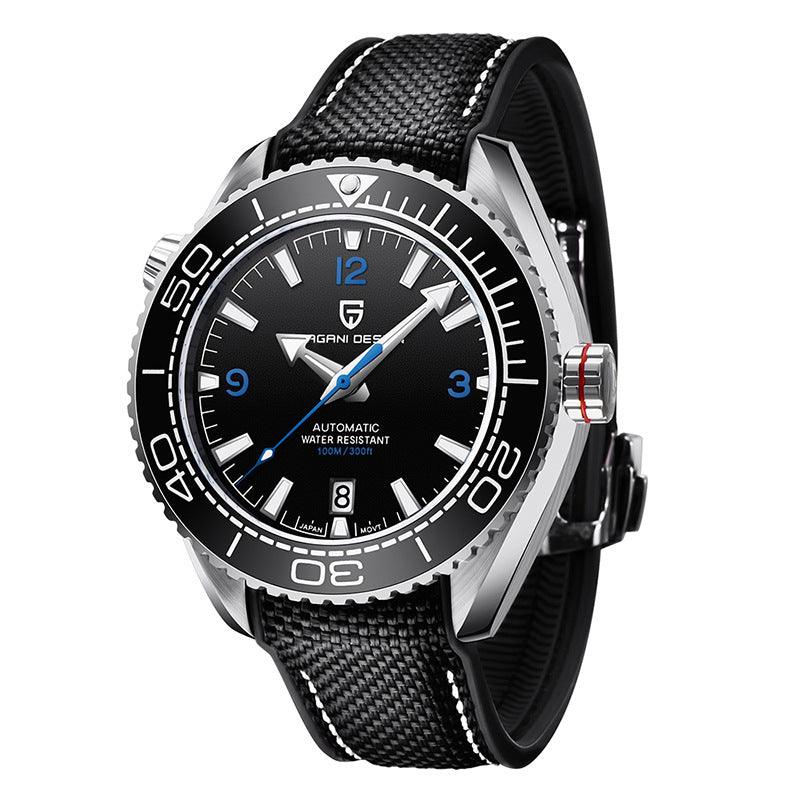 Men's Luminous Mechanical Watch Rotatable Bezel Sports Watch