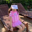 Children's Buoyant Floating Swimsuit | Short Sleeve One-Piece Swim Dress Canada