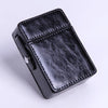 Bag Metal Clip Leather Cigarette Flip Cigarette Case