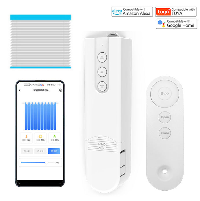 WiFi Smart Blind Motor with App and Voice Control for Roller Blinds and Venetian Blinds