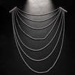 Multi layer Rhinestone Hair Chain Bridal Hair chain clip