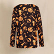 Digital Printing Halloween Round Neck Long Sleeve Plus Size T-shirt