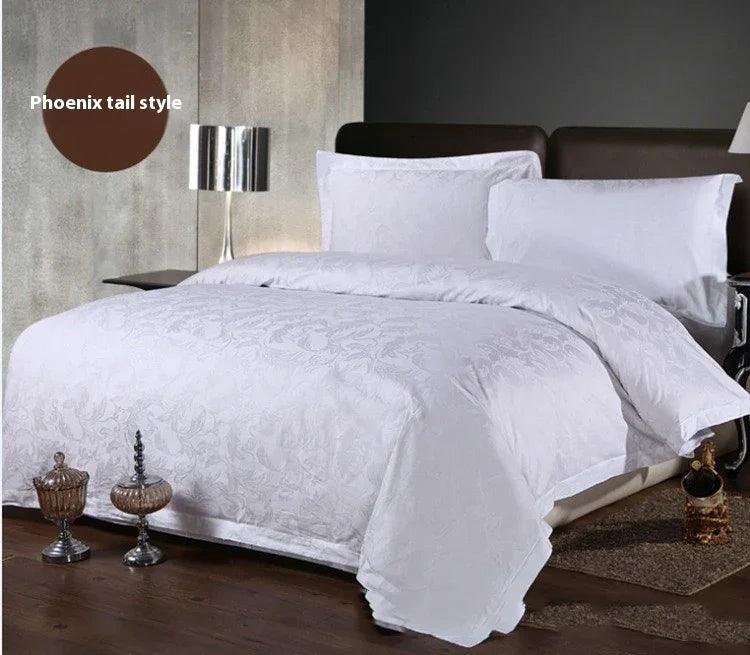 Hotel Style Pure Cotton Jacquard Single Duvet Cover