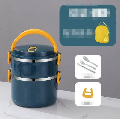 Multilayer Thermal Stainless Steel Insulated Lunch Box for Adults