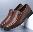 Men's Cowhide Leather Business Casual Shoes – Soft Sole Comfort | Canada & USA