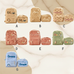 Kids Corduroy Backpack & Lunch Bag Set – Handmade Chunky Yarn, 7 Colour Combos