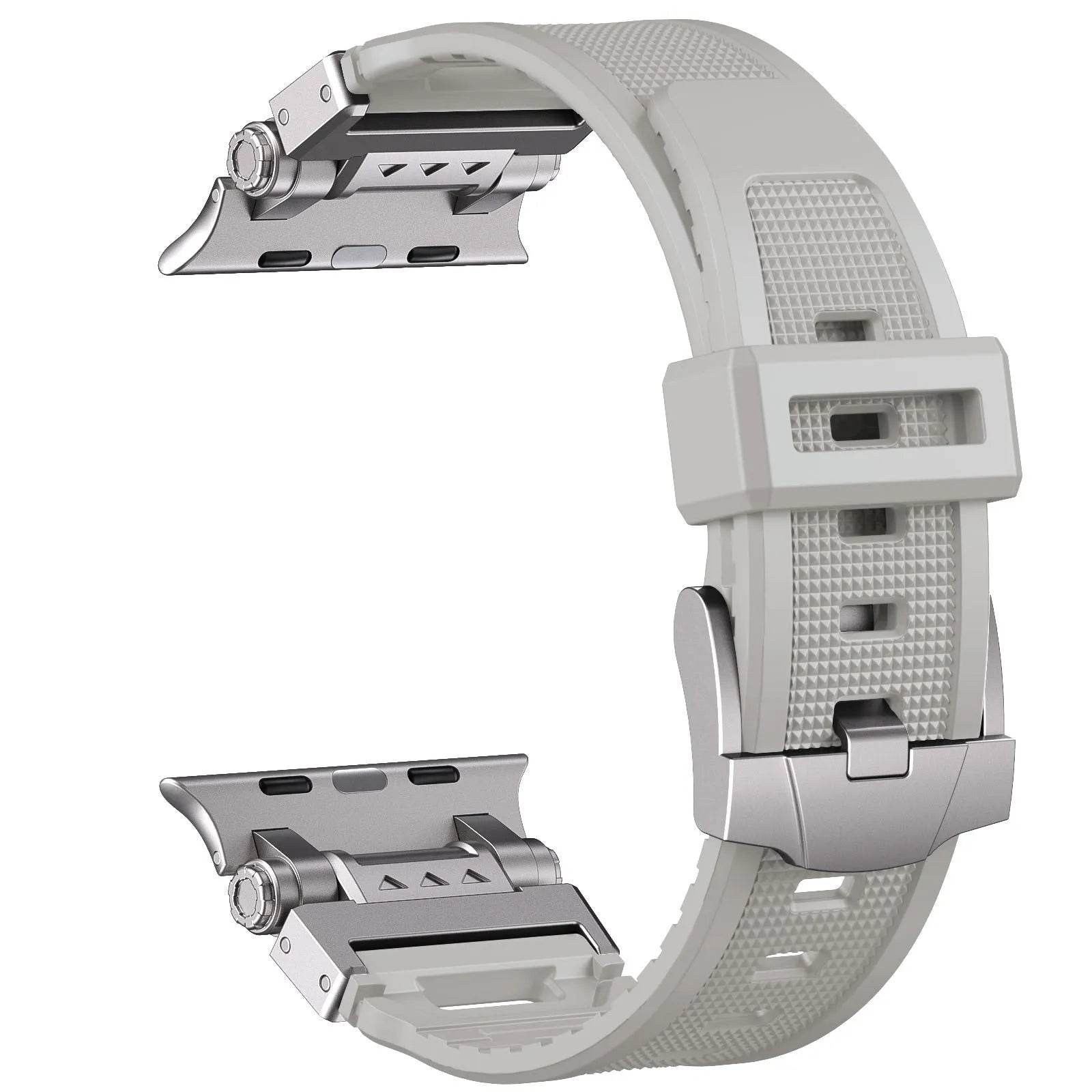 High End Metal And Silicone Watch Strap