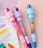 12 Color Bubble Crayon Painting Graffiti Seal for Children