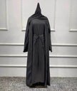 Arab3 piece set ArabDubai Abaya dress with Turban Embellished Abaya
