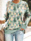 Women's Versatile Christmas 3D Digital Print Sweatshirt