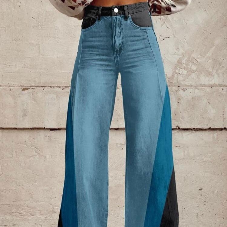 Women's 3D Printed Bootcut Flared Pants – Graphic Print Wide Leg Casual Trousers