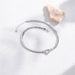 Fashion Simple Hollow Heart Titanium Steel Valentine Bracelet gift