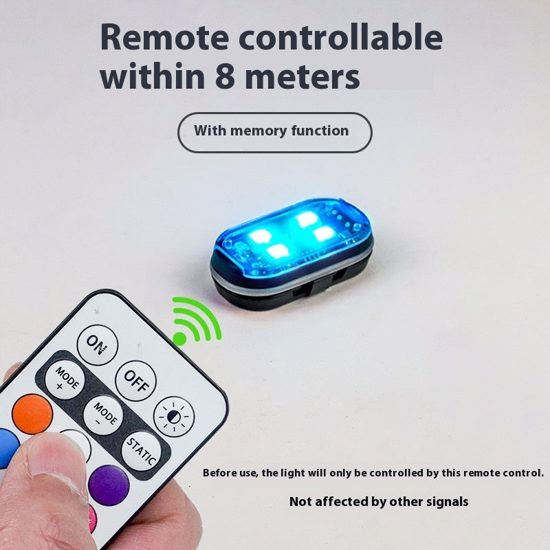 Wireless Motorcycle Warning Light with Remote Control – LED Safety Strobe Light Canada