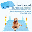 Pet Ice Silk Cooling Mat for Dogs & Cats – Breathable, Anti-Slip Summer Pad