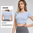 Fashion Short Sleeve Crop Workout Top for Women Yoga Crop Top