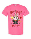 [Adult size] Harry Potter Labubu T-Shirt – Kawaii Wizard Graphic Tee, 100% Cotton