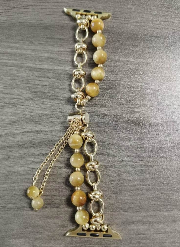 Women Fashion Smart watch Beaded Replacement Watch strap