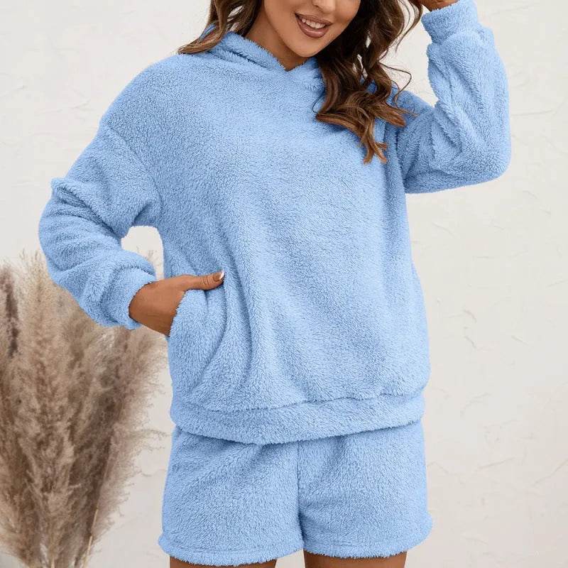 Women Hooded Sweater Suit Casual Home Wear