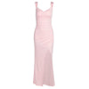 Slim Sleeveless Slit Dress With Back Tie Design Fashion Temperament Dresses For Women Clothing