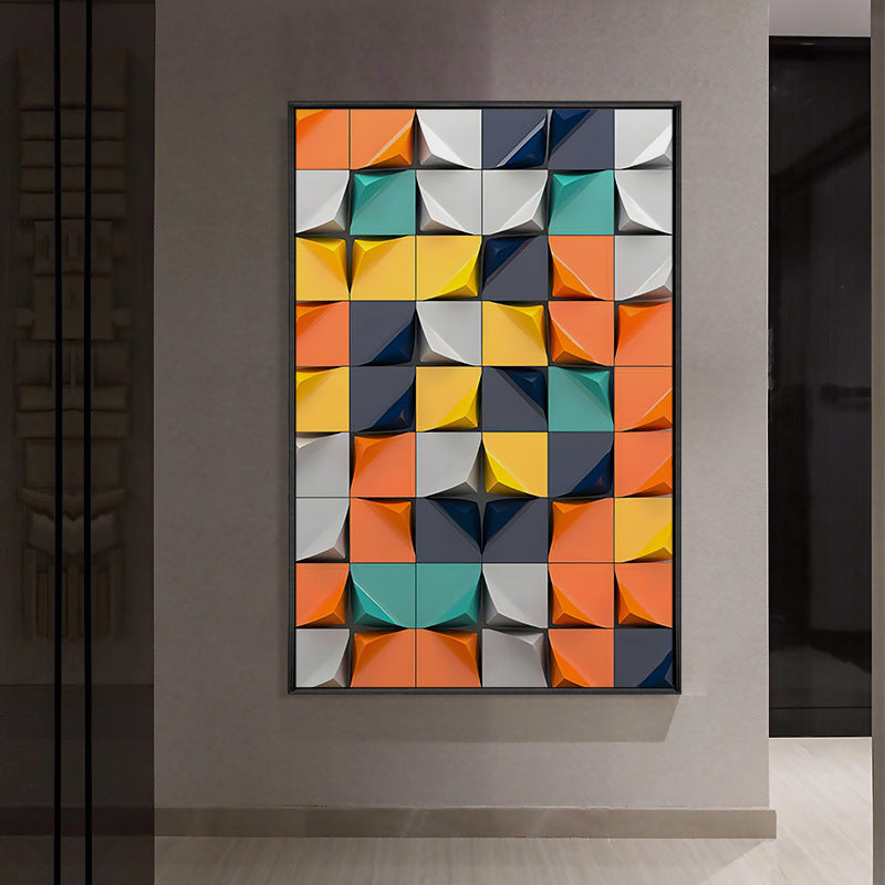 Geometric Canvas Wall Art – Modern Luxury Decorative Hanging Painting | EX-STOCK Canada
