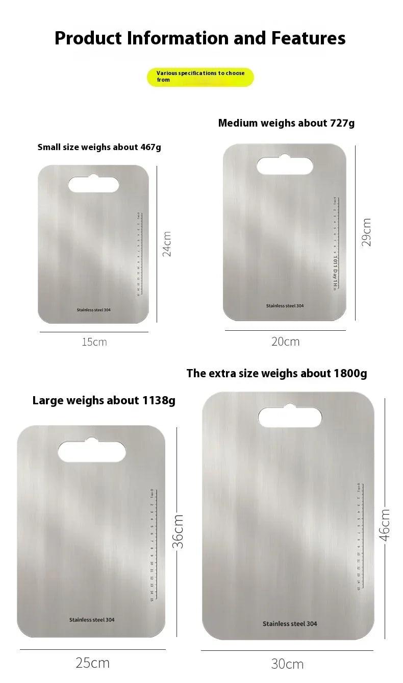 Household Stainless Steel Cutting Board Cut Vegetables
