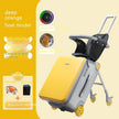 Kids Ride-On Suitcase Stroller with Seat Luminous Wheels Travel Luggage