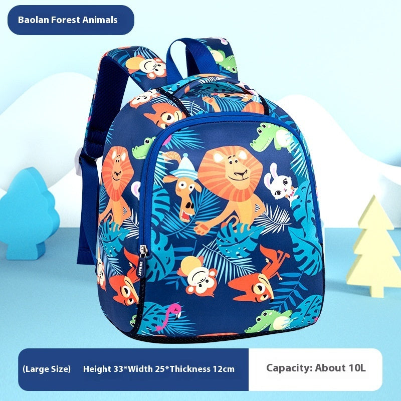 Kids Animal Print School Backpack – Dinosaur, Kitten & Forest (Ages 3–6)