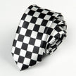 Men's Narrow Plaid Tie – Slim Arrow Polyester Necktie for Business & Formal Wear | Canada & USA