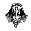 Halloween Skeleton Poncho Skull Bones Lace Skeleton Cape Shawl Halloween Costume Day Of The Dead Poncho For Halloween Horror Theme Trick Or Treat Birthday Party