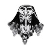 Halloween Skeleton Poncho Skull Bones Lace Skeleton Cape Shawl Halloween Costume Day Of The Dead Poncho For Halloween Horror Theme Trick Or Treat Birthday Party
