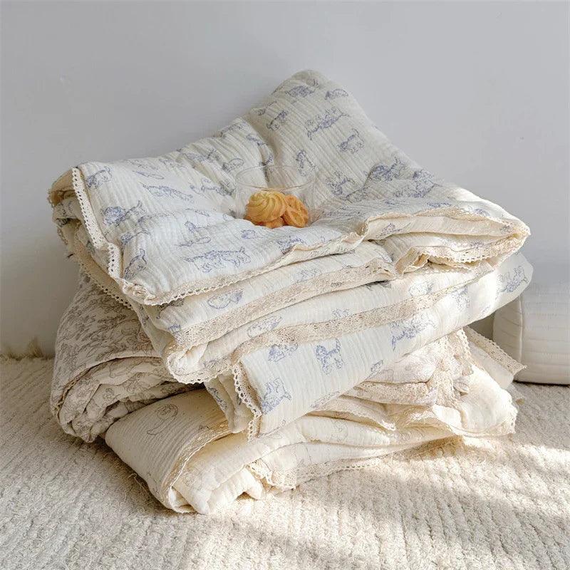 Pure Cotton Class A Double-layer Gauze Summer Air-conditioning Thin Duvet