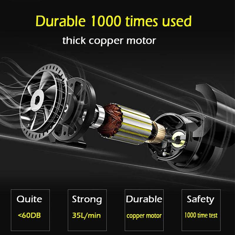 Car Air Pump with Digital Display 12v Portable Emergency Air Pump For Car With Lighted Tire Inflator