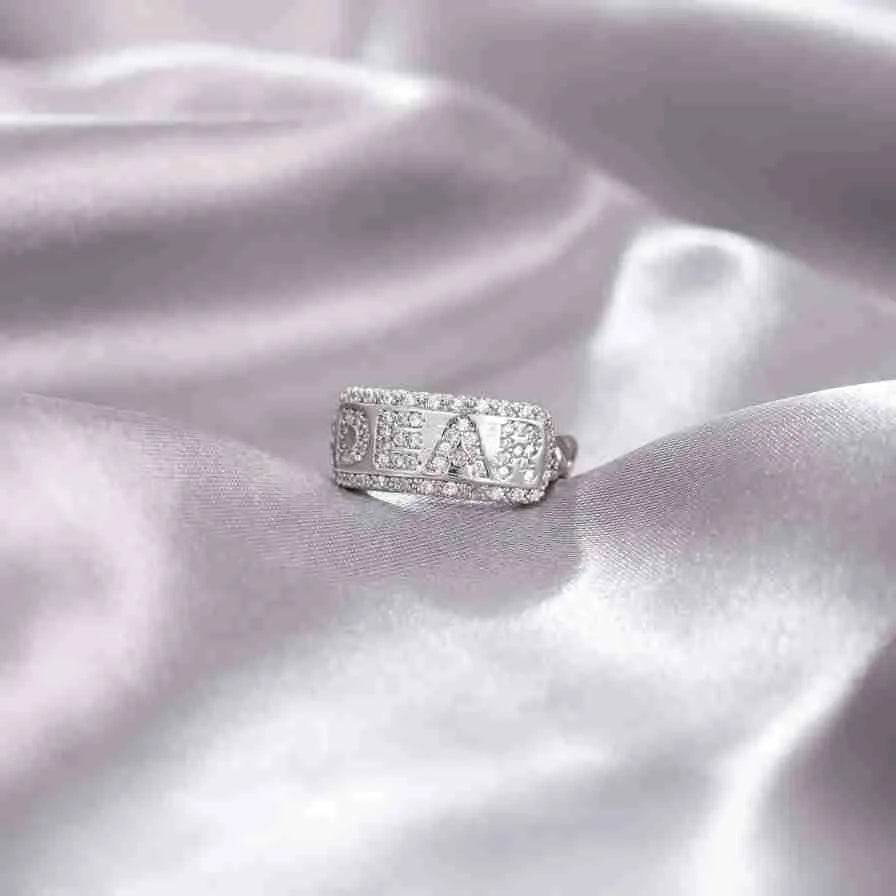 Niche Opening Adjustable Non-fading Cross Ring