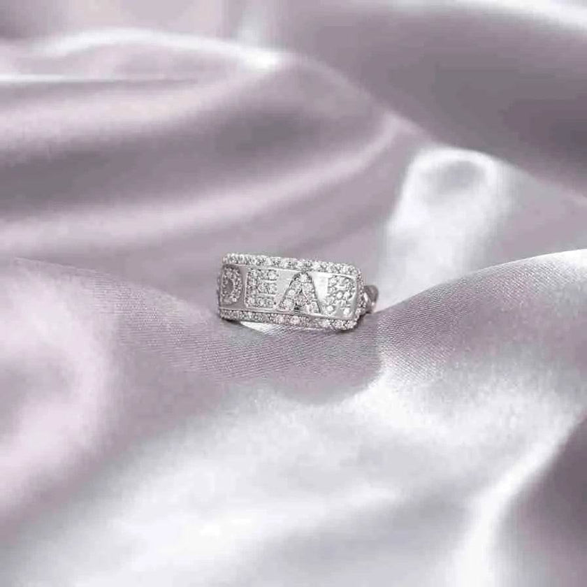 Niche Opening Adjustable Non-fading Cross Ring