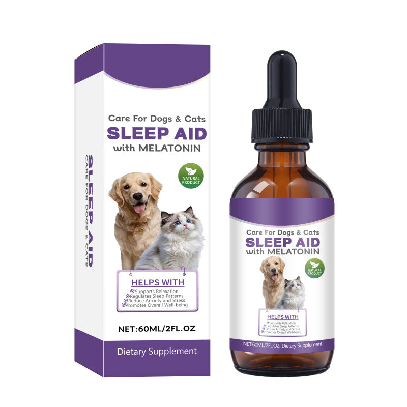 Dog Sleep Drops – Natural Calming & Night Sleep Support for Dogs (60ml)