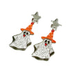 Halloween Day Ornament Colorful Ghost Eyes Funny Acrylic Earrings For Women