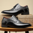 Men's Color Block Business Leather Shoes – Non-Slip Breathable PU, Sizes 39–48 | Canada USA