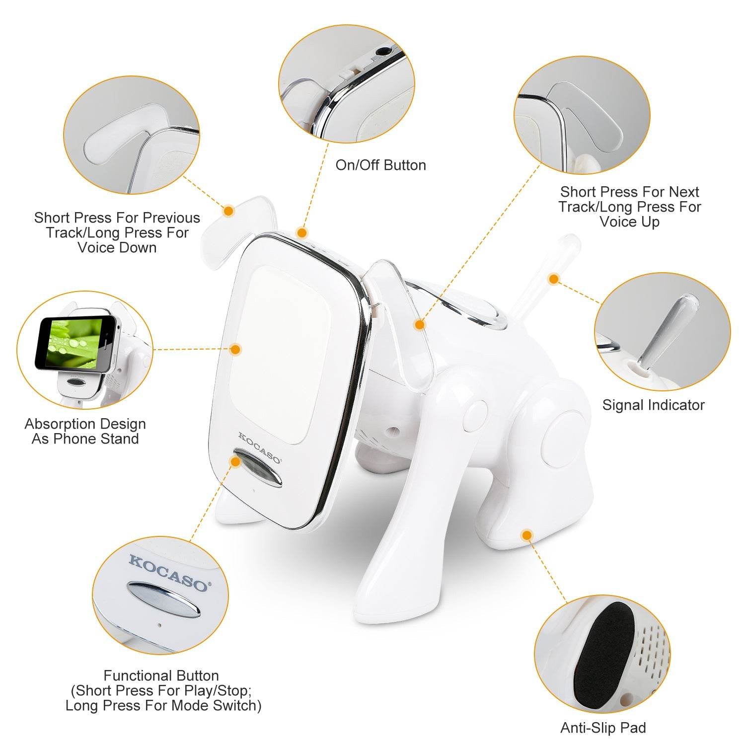 Puppy Dog Wireless Speaker Portable Mini Stereo Music Player