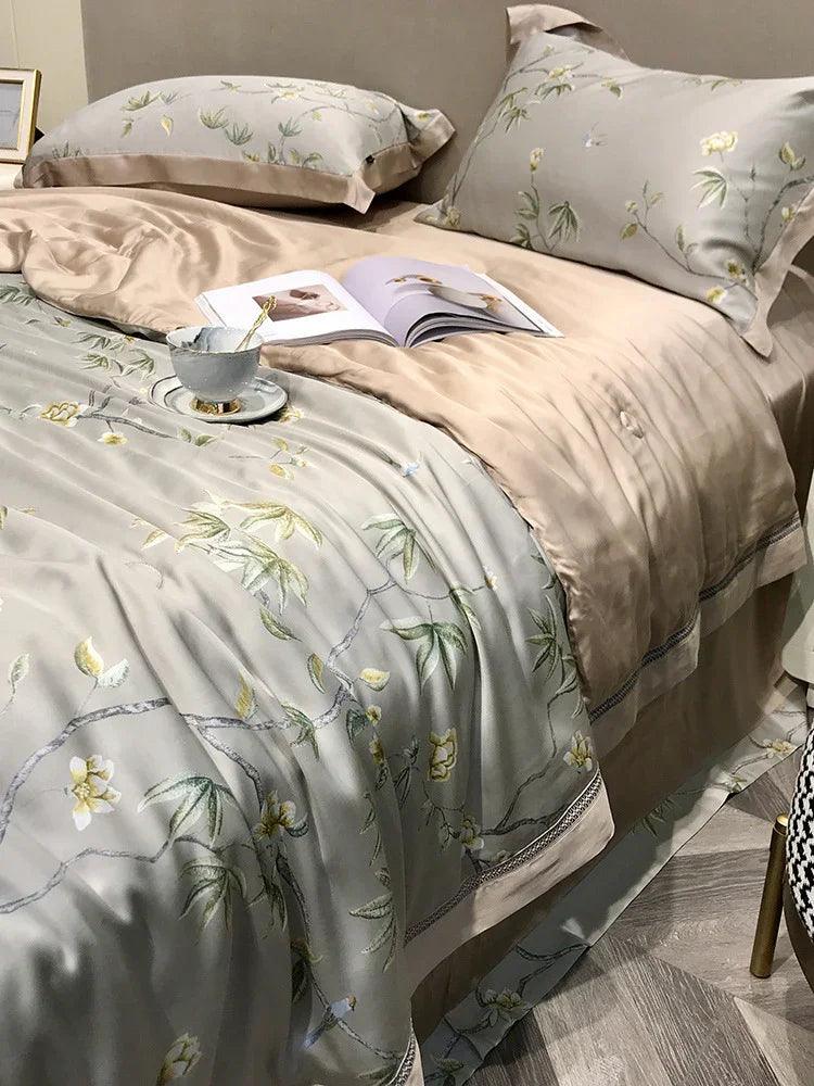 High-end Tencel Summer Cooling Duvet Four-piece Set