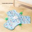 Interactive Hide & Seek Cat Toy – Electric Hunting Dome with Concealed Feather Wand for Indoor Cats