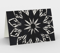 Set of 3 Blank Greeting Cards | 5 x 7 | Black Stained Glass