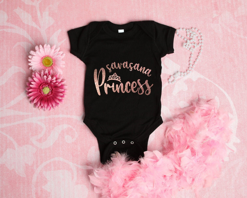 Savasana Princess Toddler Shirt or Infant Bodysuit