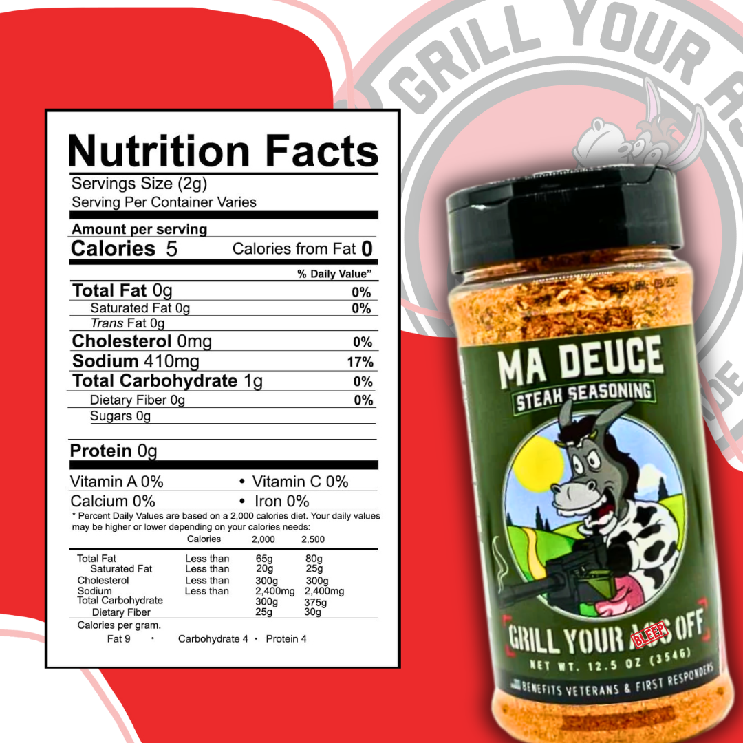 Grill Your Ass Off - Ma Deuce Steak Seasoning
